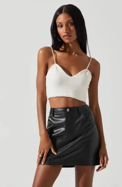 Kira Pearl Embellished Sweater Top -ASTR the Label Store ACT17886 CREAM 3 scaled