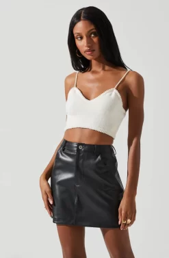 Kira Pearl Embellished Sweater Top -ASTR the Label Store ACT17886 CREAM 4 scaled