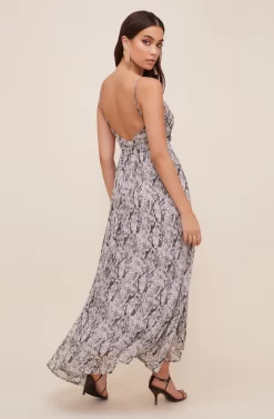 Wrap Maxi Dress -ASTR the Label Store ADR100339B GREYPYTHON 3 scaled
