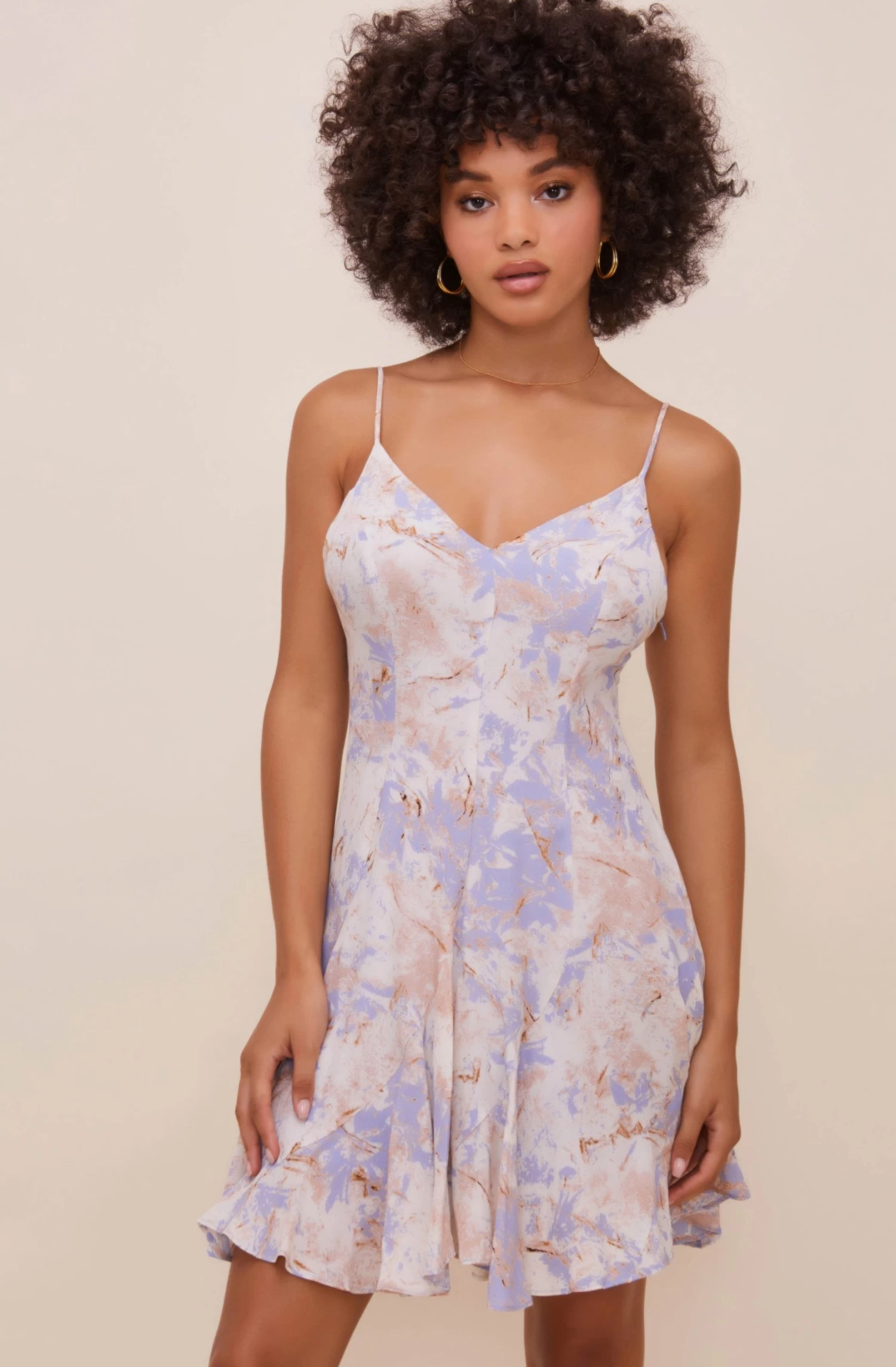 Godet Tie Dye Slip Dress 1 Godet Tie Dye Slip Dress