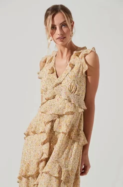 Allie Floral Ruffle Maxi Dress 15 Allie Floral Ruffle Maxi Dress -ASTR the Label Store ADR100827 CREAMYELLOWFLORAL 0852 5 ef70f908 29ff 4c9d 9ec5 7e22e5696d2b scaled