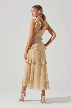 Allie Floral Ruffle Maxi Dress 17 Allie Floral Ruffle Maxi Dress -ASTR the Label Store ADR100827 CREAMYELLOWFLORAL 0852 7 959fc3b2 c336 4de5 86c1 7224b8114cee scaled