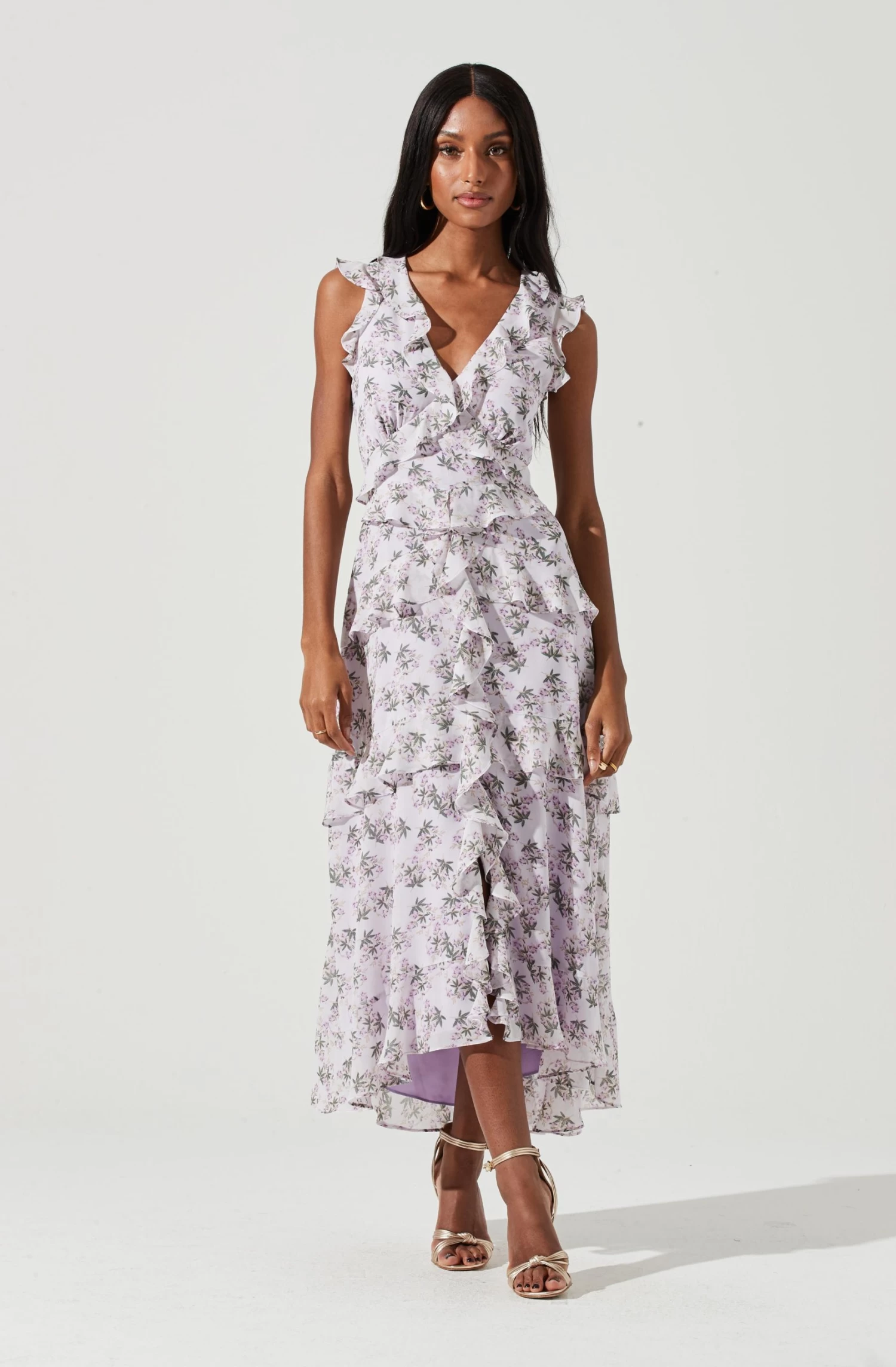 Allie Floral Ruffle Maxi Dress 9 Allie Floral Ruffle Maxi Dress - Image 9