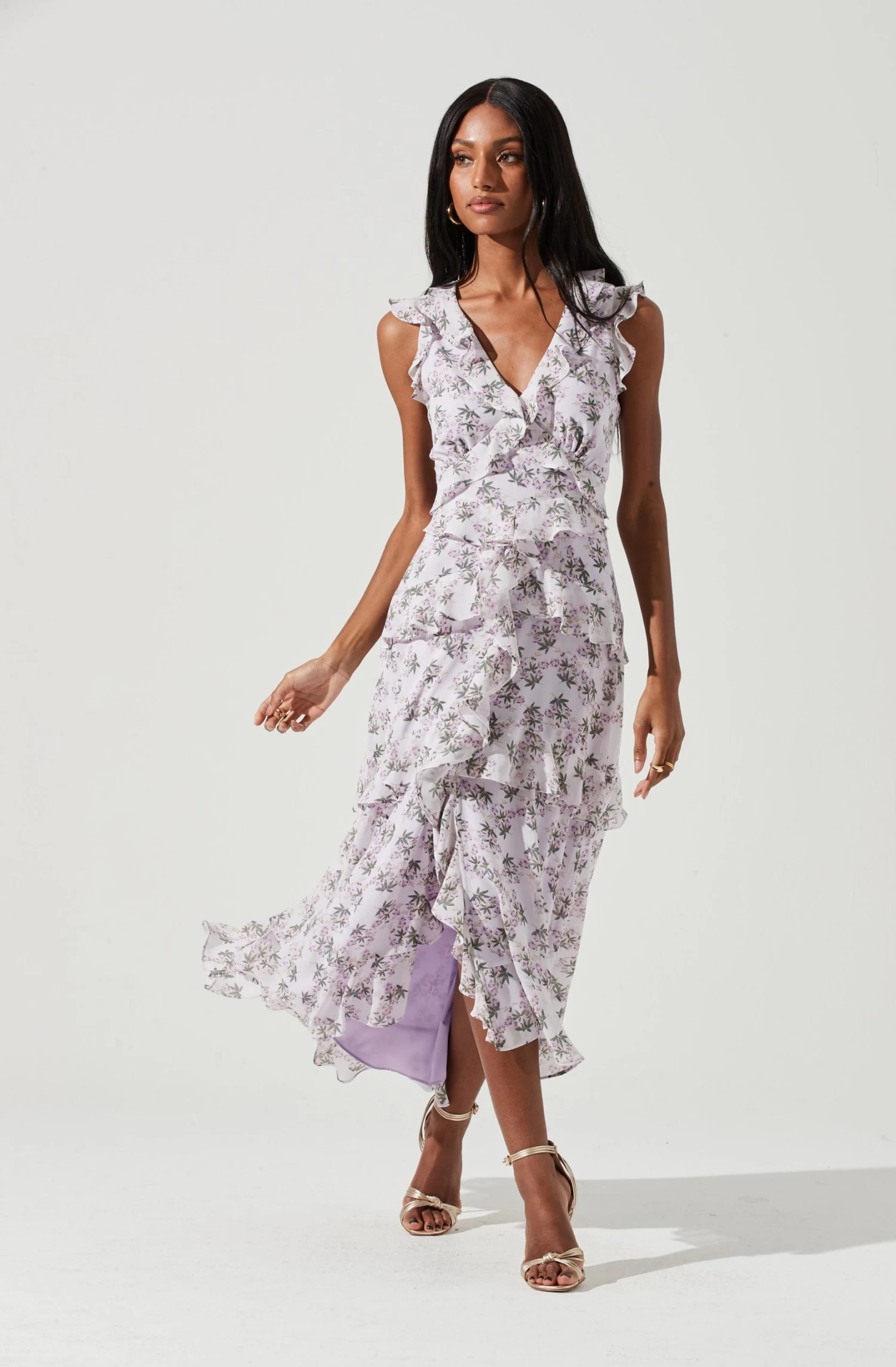 Allie Floral Ruffle Maxi Dress 7 Allie Floral Ruffle Maxi Dress - Image 7