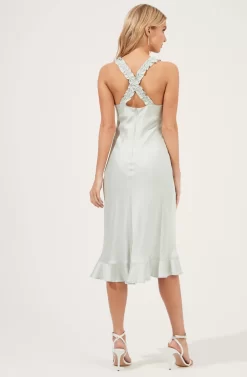 Cross Back Ruffle Strap Dress 20 Cross Back Ruffle Strap Dress -ASTR the Label Store ADR100947 MINT 4 scaled
