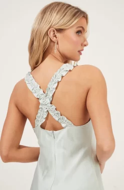 Cross Back Ruffle Strap Dress 21 Cross Back Ruffle Strap Dress -ASTR the Label Store ADR100947 MINT 6 scaled
