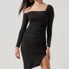 Winnetka Long Sleeve Off Shoulder Mini Dress