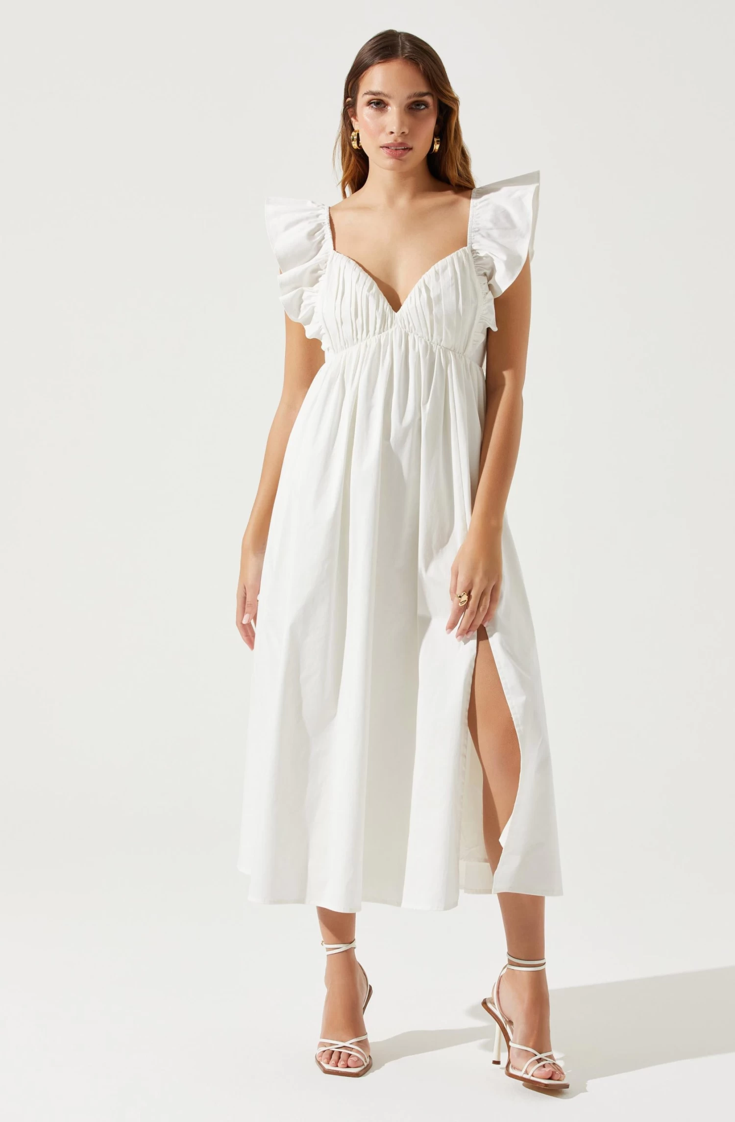 Flutter Sleeve Tie Back Maxi Dress 7 Flutter Sleeve Tie Back Maxi Dress - Image 7