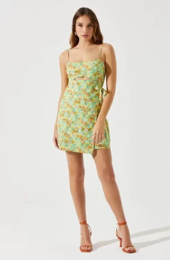 Featured Products 23 Keyhole Wrap Floral Mini Dress