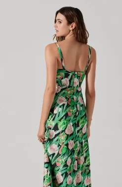 Satin Corset Floral Maxi Dress 16 Satin Corset Floral Maxi Dress -ASTR the Label Store ADR101783 PINKGREENFLORAL 6 scaled