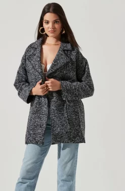 Oversized Marled Coat