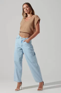 Checkered Sweater Vest -ASTR the Label Store ALT16416 CI TAUPE 2 scaled