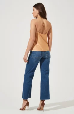 Phillipa Cowl Neck Cami -ASTR the Label Store AMB AT4173 DUSTYORANGE 3 scaled