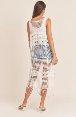 Sun Chaser Crochet Cover Up -ASTR the Label Store AMB NF00002121 BEIGE 6 scaled