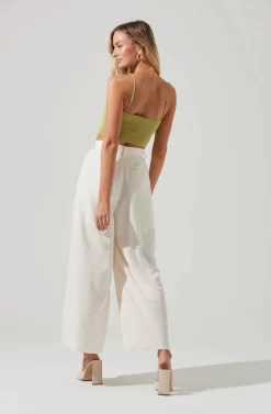 Pleated Front Wide Leg Trouser -ASTR the Label Store AP7224 CREAM5 1210 scaled