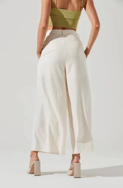 Pleated Front Wide Leg Trouser -ASTR the Label Store AP7224 CREAM5 1213 scaled