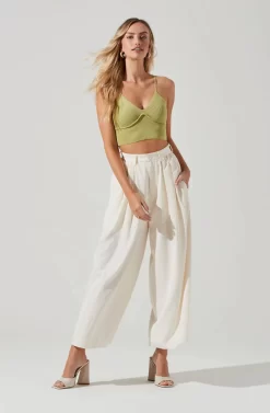 Pleated Front Wide Leg Trouser -ASTR the Label Store AP7224 CREAM 1196 scaled