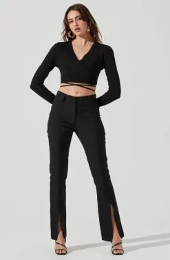 Slit Front Pant