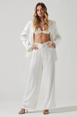 Brigitta Satin Wide Leg Pants -ASTR the Label Store AP7265S WHITE 1 scaled