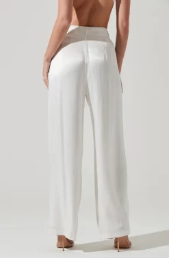 Brigitta Satin Wide Leg Pants -ASTR the Label Store AP7265S WHITE 5 scaled