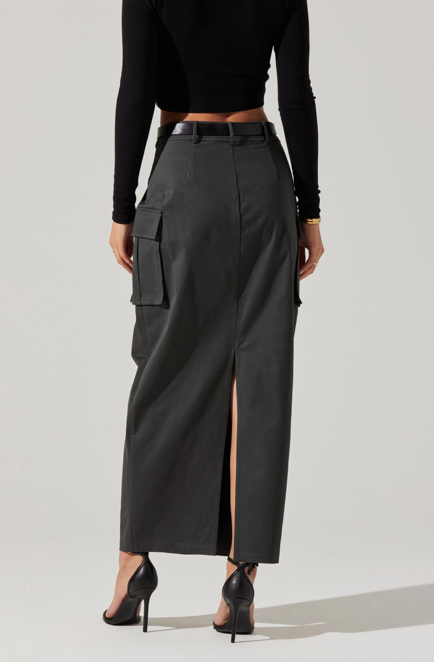 High Rise Cargo Maxi Skirt 5 High Rise Cargo Maxi Skirt - Image 5