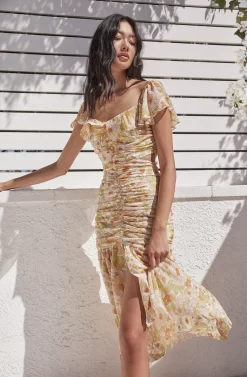 Devereaux Cutout Floral Dress -ASTR the Label Store ASTR SPR21 PT2 7159