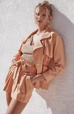 Pacific Pleated Tie Waist Shorts -ASTR the Label Store ASTR SPR21 PT2 8097