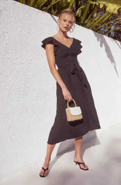 Euphoria Ruffle Sleeve Dress -ASTR the Label Store ASTR SPR21 PT2 8285