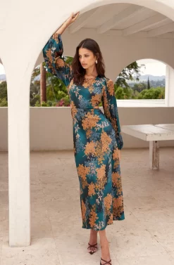 Quinn Floral Cutout Midi Dress -ASTR the Label Store ASTR 06072023 FALLINTRANSITION 5107 scaled