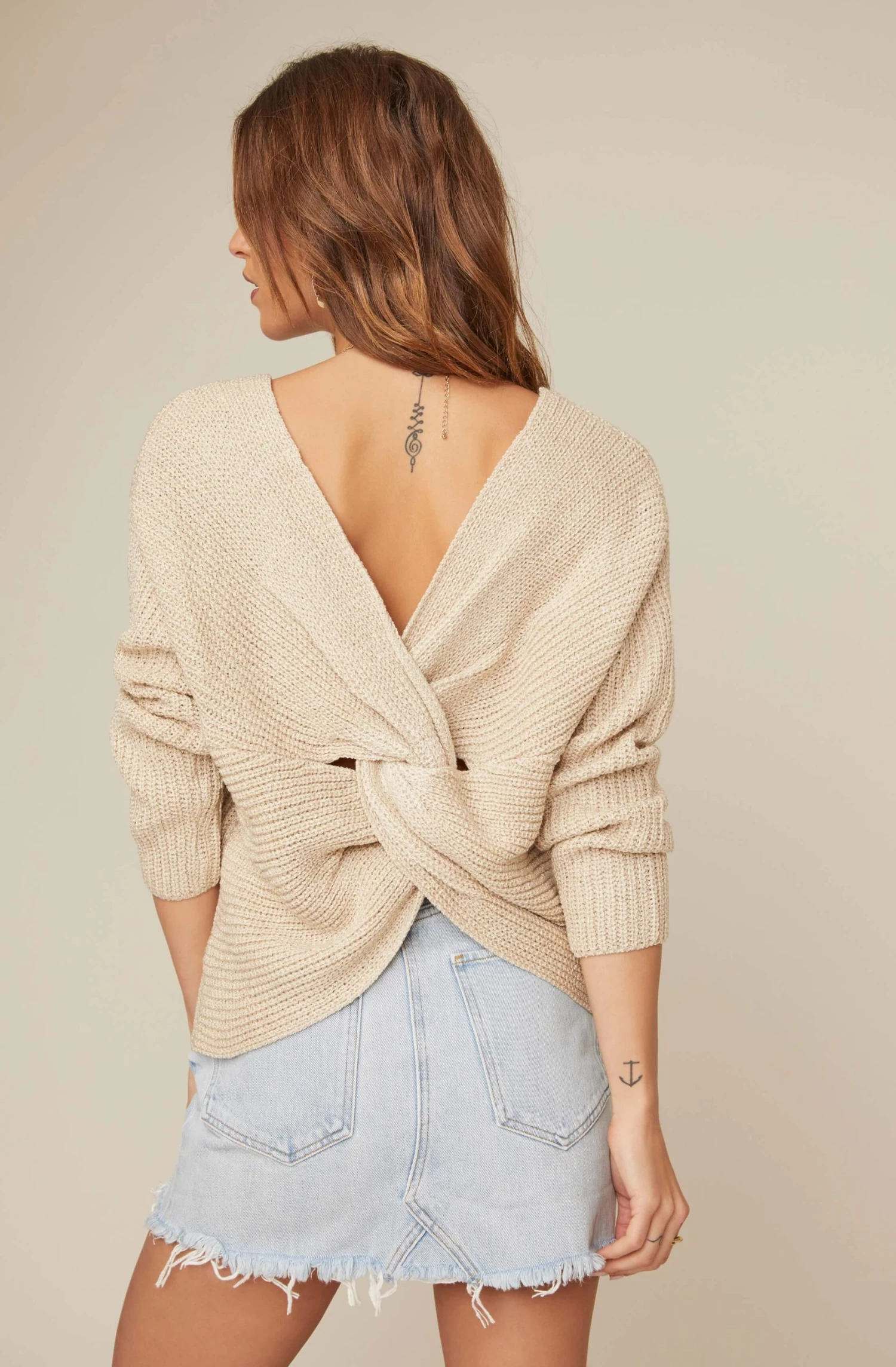 Twist Back Sweater 2 Twist Back Sweater - Image 2