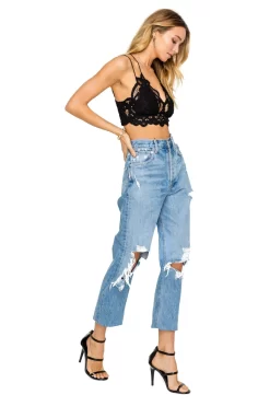 Scallop Lace Bralette -ASTR the Label Store AT13628 BLACK 03 scaled