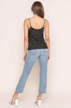 Cowl Drape Cami -ASTR the Label Store AT15035D BLACK DOT 4A 430e0d92 92ab 4cbb aea5 65519fce013a scaled