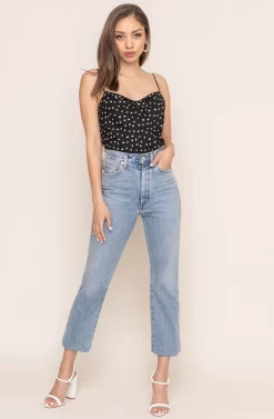 Cowl Drape Cami -ASTR the Label Store AT15035D BLACK DOT 6A a70b3125 0d45 41ff 9ed0 ce152a602951 scaled