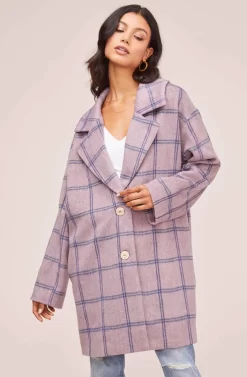 Cozy Coat -ASTR the Label Store AT15630 PURPLE BLUE PLAID 7 scaled