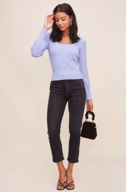 Square Neck Sweater -ASTR the Label Store AT15961 003 POWDERBLUE 1 scaled