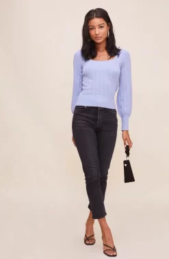 Square Neck Sweater -ASTR the Label Store AT15961 003 POWDERBLUE 2 scaled