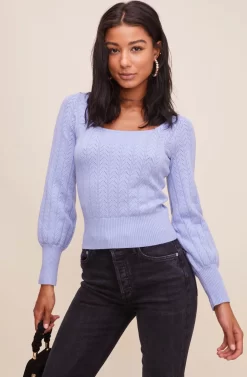 Square Neck Sweater -ASTR the Label Store AT15961 003 POWDERBLUE 4 scaled