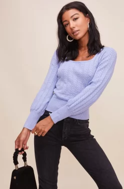 Square Neck Sweater -ASTR the Label Store AT15961 003 POWDERBLUE 6 scaled