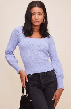 Square Neck Sweater -ASTR the Label Store AT15961 003 POWDERBLUE 7 scaled