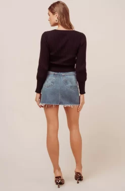 Mila Sweater -ASTR the Label Store AT15981 BLACK 5 scaled