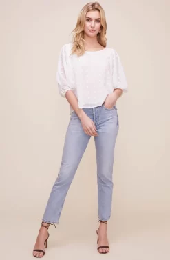 Tie Back Blouson Sleeve Dot Top 9 Tie Back Blouson Sleeve Dot Top -ASTR the Label Store AT16001 WHITE 1 6e605ba9 9799 44a3 ace6 11c3e29ef119 scaled