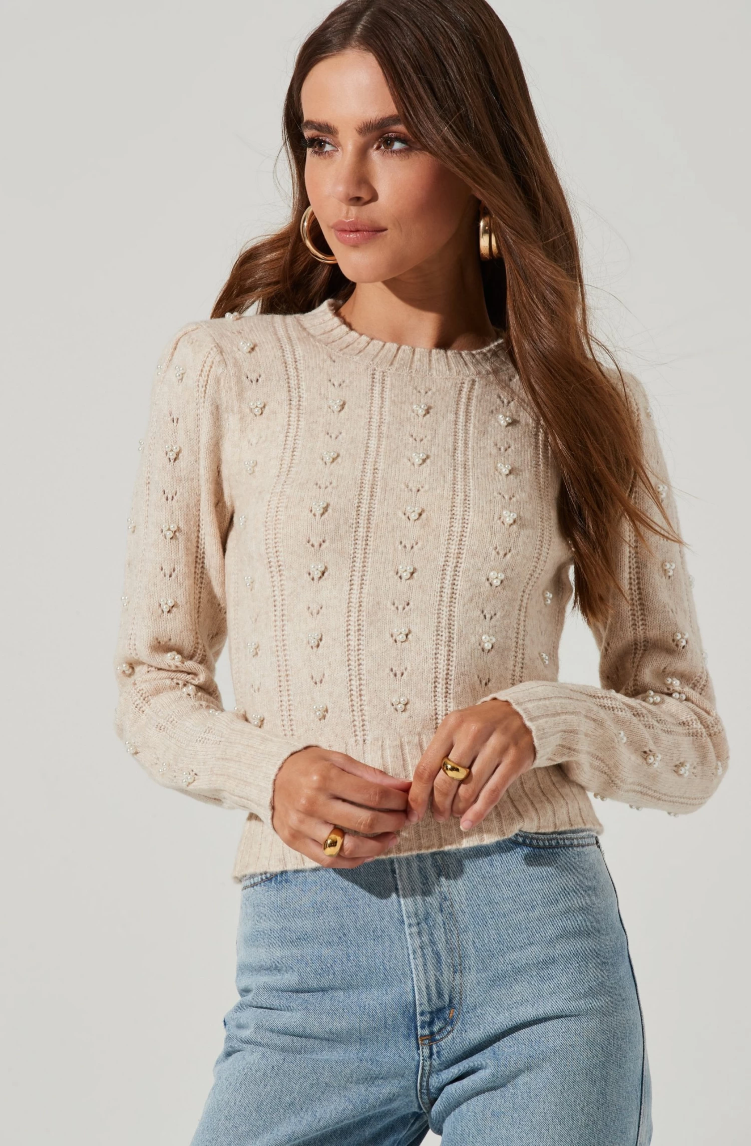 Long Sleeve Pearl Sweater 1 Long Sleeve Pearl Sweater