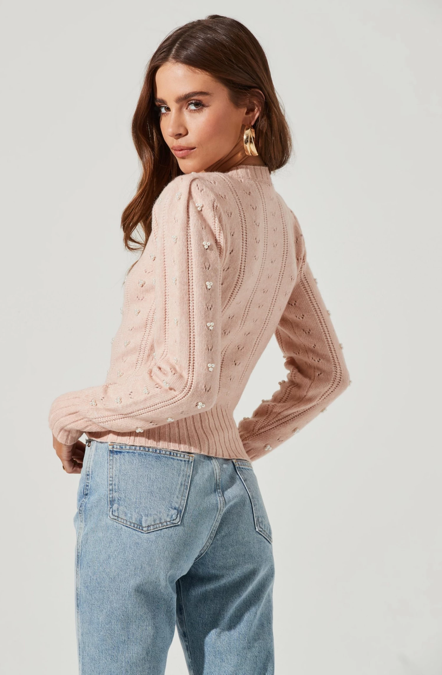 Long Sleeve Pearl Sweater 10 Long Sleeve Pearl Sweater - Image 10