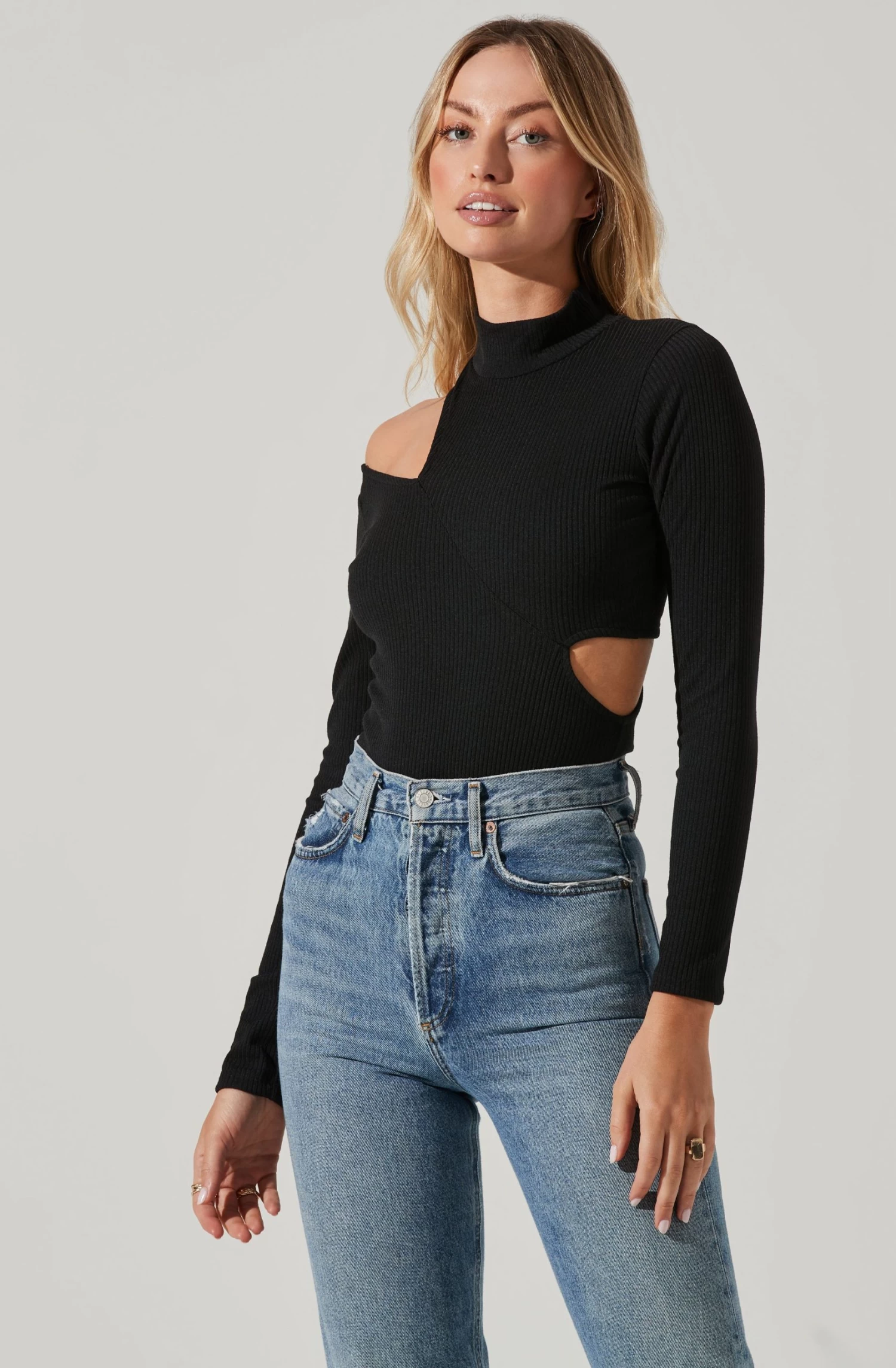 Cutout Mock Neck Bodysuit 7 Cutout Mock Neck Bodysuit - Image 7