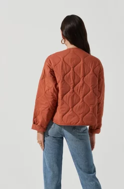 Lightweight Padded Jacket 19 Lightweight Padded Jacket -ASTR the Label Store AT17062 CLAY 1124 scaled