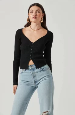 Long Sleeve V Neck Cardigan