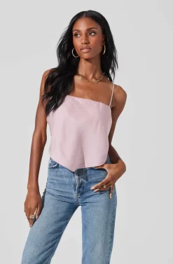 Tie Back Square Neck Cami -ASTR the Label Store AT17242 LILAC 3 scaled