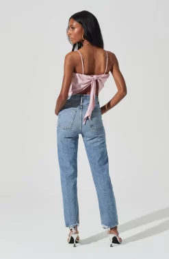 Tie Back Square Neck Cami -ASTR the Label Store AT17242 LILAC 6 scaled