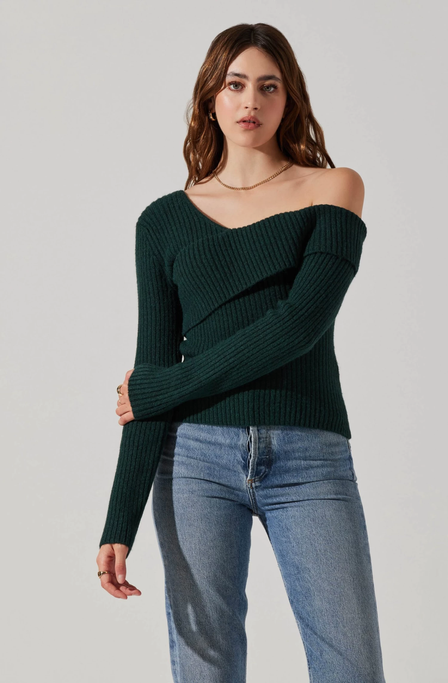 Asymmetrical Foldover Sweater 9 Asymmetrical Foldover Sweater - Image 9