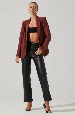 Blazer Jacket -ASTR the Label Store LT17376 FCI GARNET 2 scaled